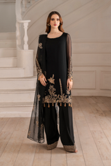 3-PC Unstitched Embroidered Organza Exclusive Formals By Iznik | UE-417