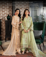 3-PC Unstitched Embroidered Kimora Luxury Formals By Raeesa Premium | HS-32