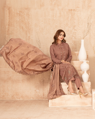 3-PC Unstitched Embroidered Grip Shawl Nisrine By Tawakkal Fabrics | D-4981