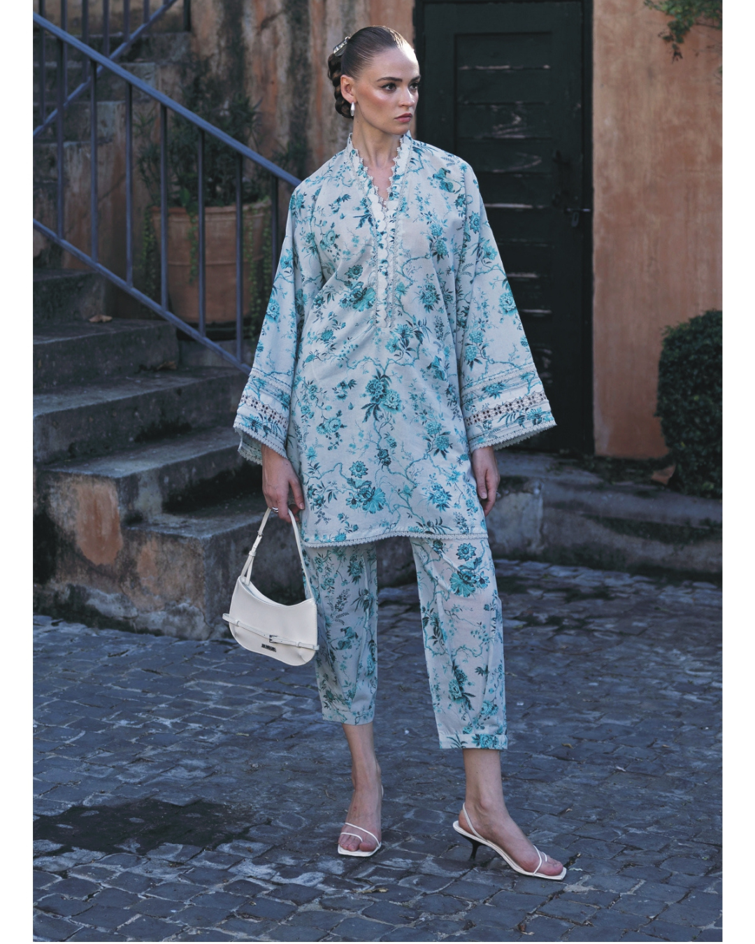 2-PC Stitched Printed Lawn Ready To Wear By Elaf Premium | EPV-7A