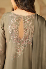 3-PC Unsititched  Embroidered Viscose Linen By Iznik | IPF-02