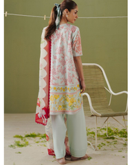 3-PC Unstitched Digital Prints Coco By Zara Shahjahan | Elvo-4B