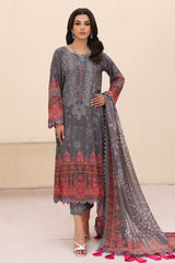 CN4-006 | 3PC Unstitched Embroidered Lawn Naranji By Charizma