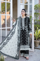 PR-963 | 3PC Unstitched Embroidered Lawn Prime By Johra