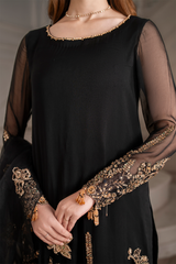 3-PC Unstitched Embroidered Organza Exclusive Formals By Iznik | UE-417