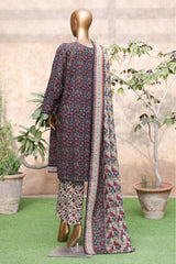 3-PC Stitched Exclusive Printed Khaddar By Bin Saeed | WK-2389