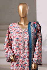 3-PC Stitched Exclusive Printed Khaddar By Bin Saeed | WK-2390