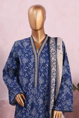 3-PC Stitched Exclusive Printed Khaddar By Bin Saeed | WK-2391