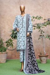 3-PC Stitched Exclusive Printed Khaddar By Bin Saeed | WK-2392