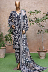3-PC Stitched Exclusive Printed Khaddar By Bin Saeed | WK-2393