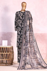 3-PC Stitched Exclusive Printed Khaddar By Bin Saeed | WK-2394