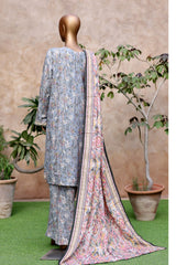 3-PC Stitched Exclusive Printed Khaddar By Bin Saeed | WK-2395