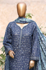 3-PC Stitched Exclusive Printed Khaddar By Bin Saeed | WK-2396