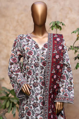 3-PC Stitched Exclusive Printed Khaddar By Bin Saeed | WK-2397