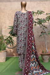 3-PC Stitched Exclusive Printed Khaddar By Bin Saeed | WK-2397