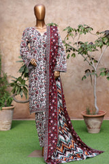 3-PC Stitched Exclusive Printed Khaddar By Bin Saeed | WK-2397