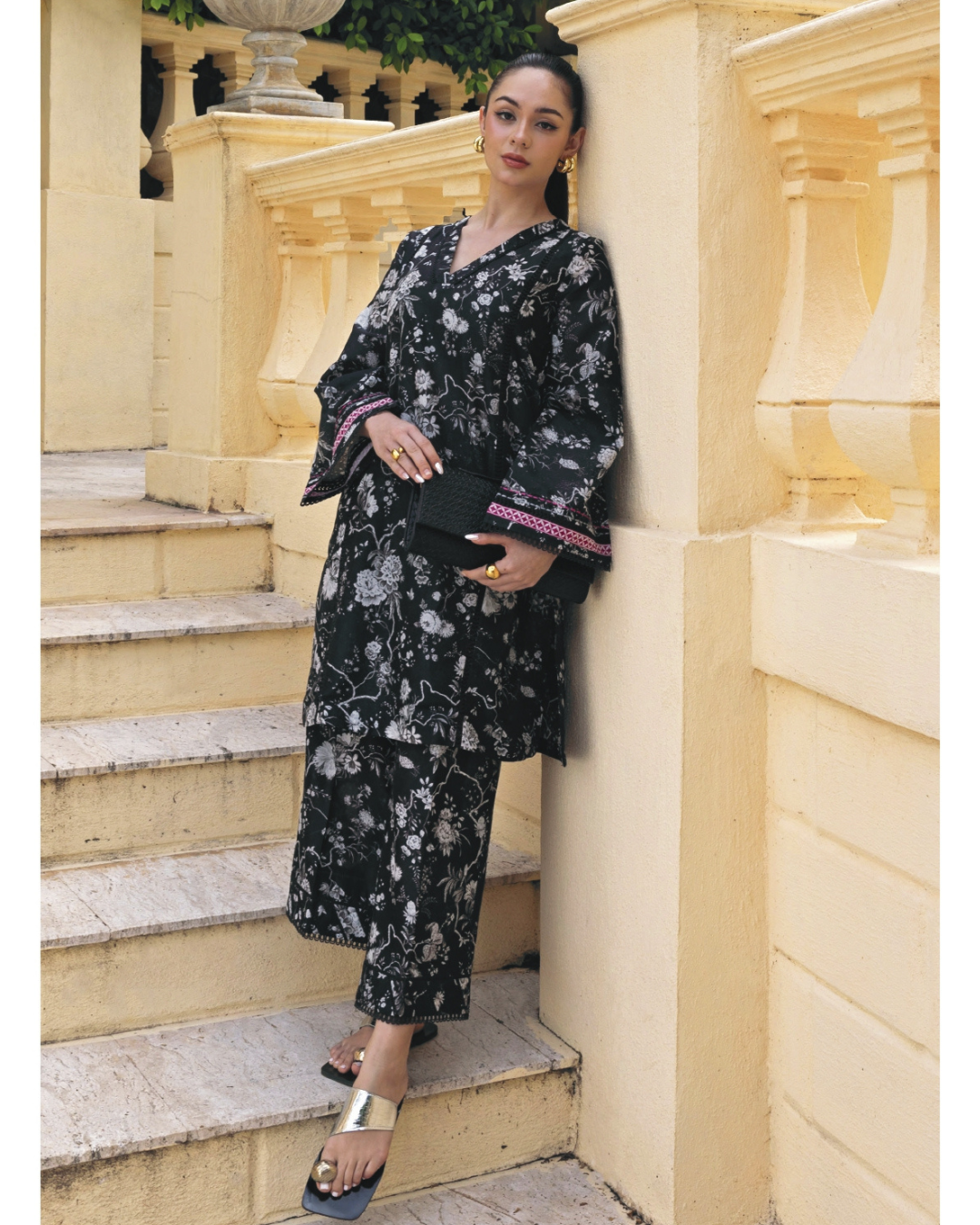 2-PC Stitched Printed Lawn Ready To Wear By Elaf Premium | EPV-2A