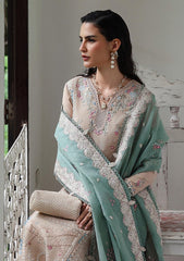 3-PC Unstitched Linen Embroidered Qline By Qalamkar | WHISPER