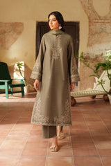 3-PC Unsititched  Embroidered Viscose Linen By Iznik | IPF-02
