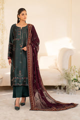3-PC Unstitched Embroidered Jacquard Exclusive Formals by Iznik | UE-435