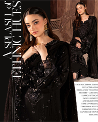 3-PC Unstitched Luxury Karandi Collection Kimora By Raeesa Premium | Onix