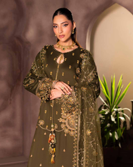 3-PC Unstitched Luxury Viscose Noor E Fajar Dehleez By Raeesa Premium | Mahra
