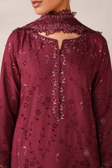 3-PC Unstitched Embroidered Exclusive Lawn By Iznik | UE-609