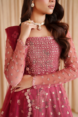 3-PC Unstitched Embroidered Net Chinon Chiffon By Iznik | CC-72