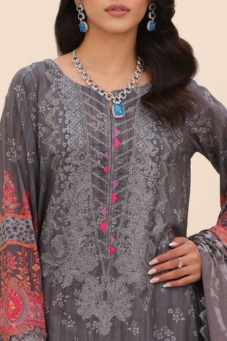 CN4-006 | 3PC Unstitched Embroidered Lawn Naranji By Charizma