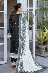 PR-963 | 3PC Unstitched Embroidered Lawn Prime By Johra