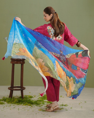 3-PC Unstitched Digital Prints Coco By Zara Shahjahan | Gece-5A