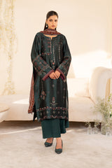 3-PC Unstitched Embroidered Jacquard Exclusive Formals by Iznik | UE-435