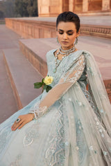 D-01 Coriander | 3PC Unstitched Suit Luxury Chiffon Dilkash By Lavish Premium