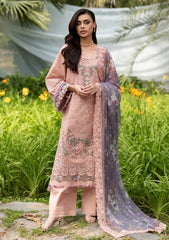 3-PC Unstitched Embroidered Luxury Lawn By Elaf | ELQ-6A