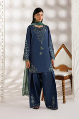 3-PC Unstitched Embroidered Exclusive Lawn By Iznik | UE-685