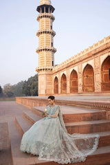 D-01 Coriander | 3PC Unstitched Suit Luxury Chiffon Dilkash By Lavish Premium