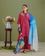 3-PC Unstitched Digital Prints Coco By Zara Shahjahan | Gece-5A