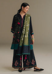 3-PC Unstitched Digital printed Linen Amber Days By Zara Shahjahan | 4A