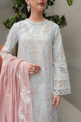 JK-06 OCTAVIA | 3Pc Unstitched Qline Lawn Collection By Qalamkar