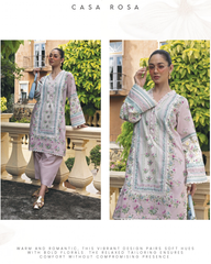 2-PC Stitched Printed Lawn Ready To Wear By Elaf Premium | EPV-1B