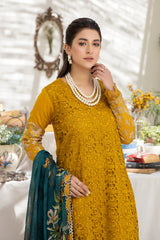 MD-810 | 4PC Unstitched Suit Embroidered Chikankari Lawn Mode By Johra