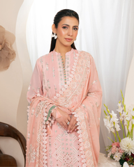 3-PC Unstitched Embroidered Swiss Voil By Johra | JS - 19