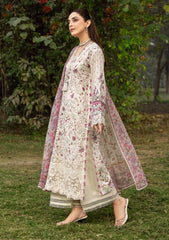 3-PC Unstitched DIgital Printed Chikankari Lawn By Elaf Premium | ERC-5A