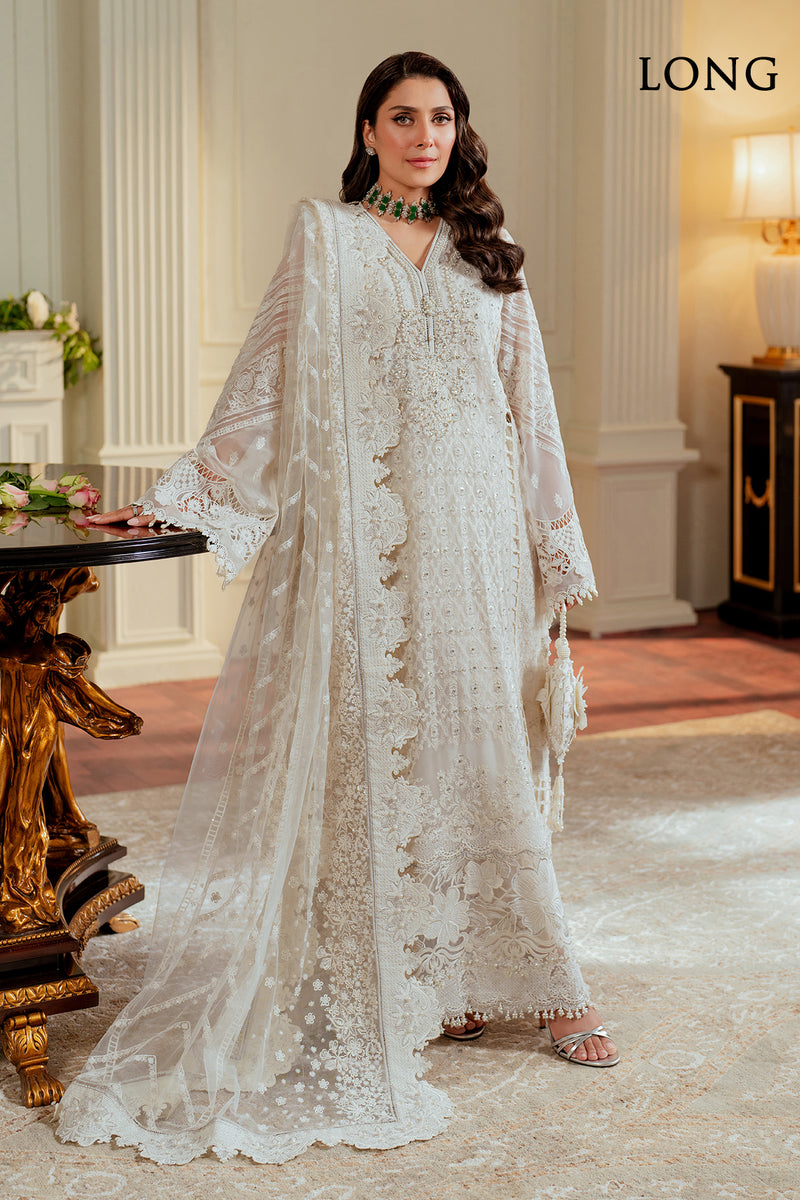 3-PC Unstitched Embroidered Chiffon Chantelle By Baroque | CH13-02