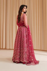 3-PC Unstitched Embroidered Net Chinon Chiffon By Iznik | CC-72