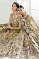 3-PC Unstitched Embroidered Chiffon By Baroque | CH10-02