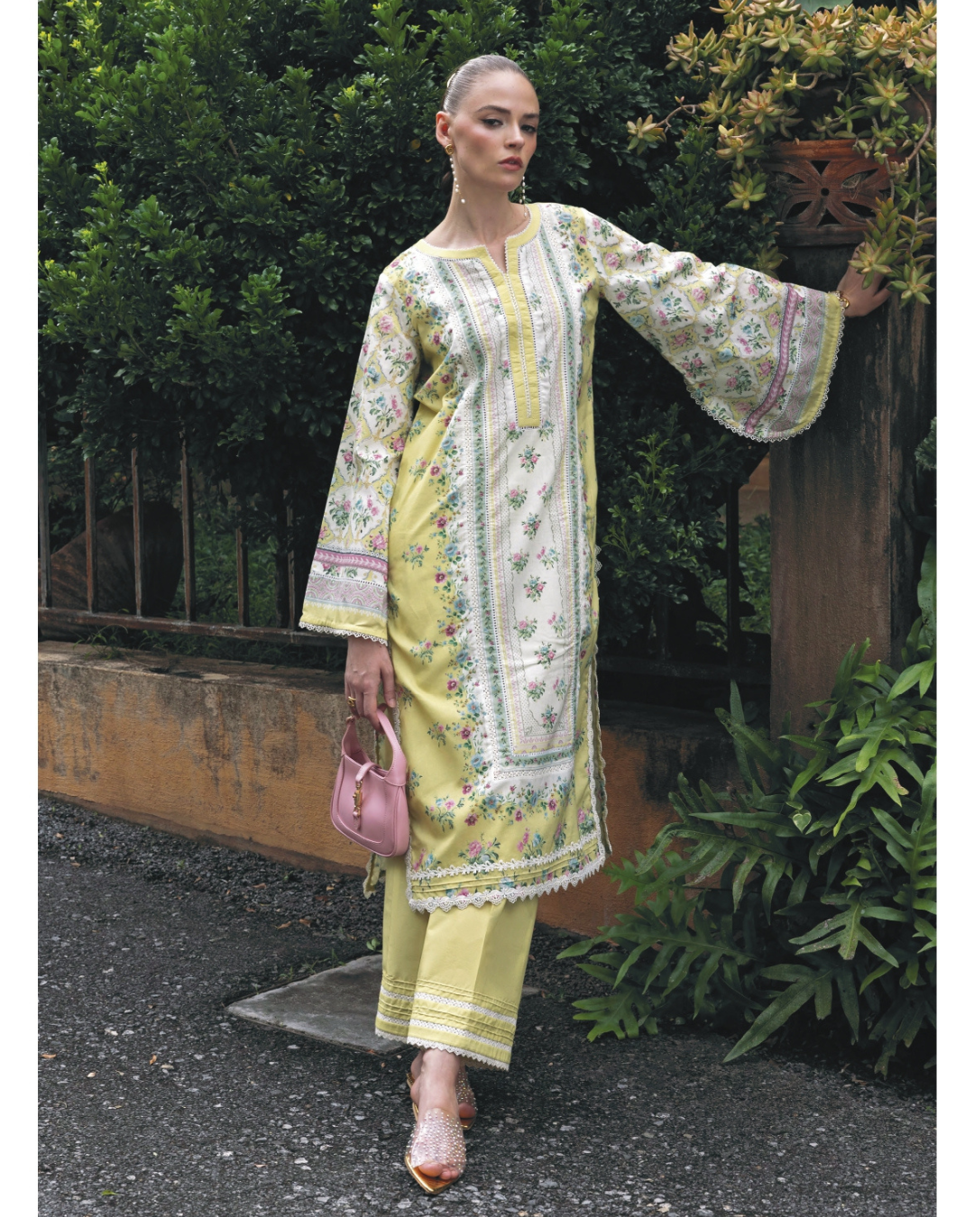 2-PC Stitched Printed Lawn Ready To Wear By Elaf Premium | EPV-1A