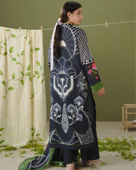 3-PC Unstitched Digital Prints Coco By Zara Shahjahan | Gece-5B