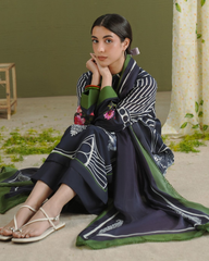 3-PC Unstitched Digital Prints Coco By Zara Shahjahan | Gece-5B