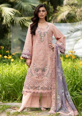 3-PC Unstitched Embroidered Luxury Lawn By Elaf | ELQ-6A